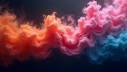 Fototapeta premium 雲のあるオレンジと赤の明るいテクスチャ