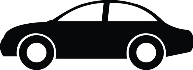 Car clip art design on plain white transparent isolated background for card, shirt, hoodie, sweatshirt, apparel, tag, mug, icon, poster or badge