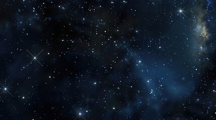 Fototapeta premium Panorama with many stars in sky