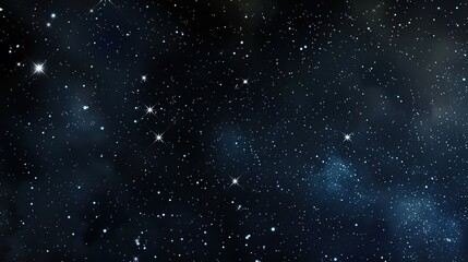 Obraz premium Panorama with many stars in sky