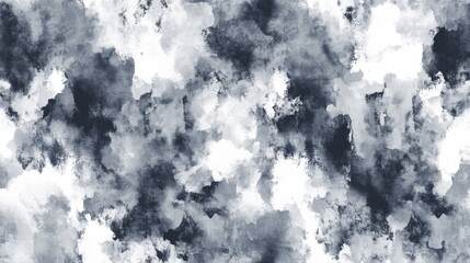 Versatile gray seamless pattern featuring dark tie dye grunge and white abstract style with autumn graffiti influences perfect for modern textile designs