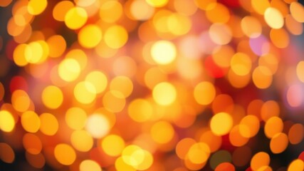 Obraz premium A mesmerizing abstract background of warm and vibrant out-of-focus lights, evoking a sense of festive cheer and joyous celebration.
