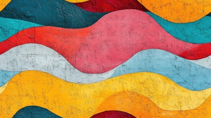 Seamless abstract colorful graphic pattern with textured wall design ideal for creative projects and backgrounds