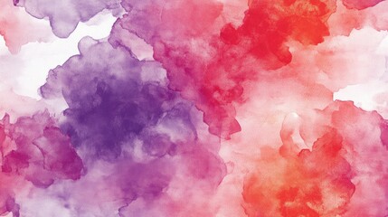 Fototapeta premium Bright abstract seamless pattern featuring red and purple marble stains created by watercolor techniques ideal for laptop wallpaper