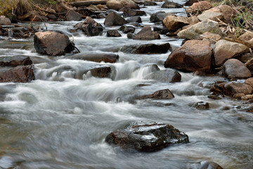 Rapid Flow Through Rocky Streambed