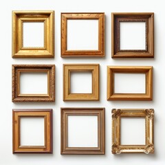 Vintage wooden frames for framing paintings  mirrors  or photos.