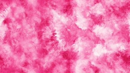 Vibrant pink tie dye grunge pattern created with watercolor and aquarelle techniques perfect for modern decoration and textile design