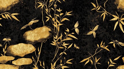 Seamless Pattern Featuring Traditional Chinese