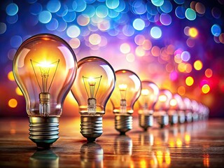 Bokeh Lightbulbs: Problem Solving & Idea Generation - AI Art