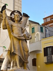 Obraz premium Fuente de San Andrés en Amalfi (siglo XVIII)