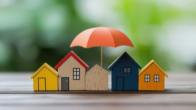property loan concept. A detailed shot of an insurance policy covering property damage, reducing asset-related risks for a property loan
