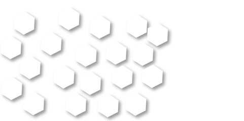 White hexagon 3D background texture. modern abstract polygonal pattern. 3d rendering illustration. Futuristic abstract banner. white and black lines 3d Hexagonal. honeycomb white Background.
