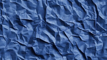 Fototapeta premium Seamless indigo crumpled paper texture featuring oil paint spots ideal for abstract background design