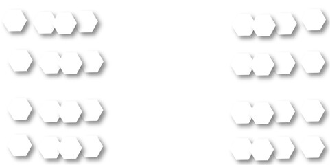 White hexagon 3D background texture. modern abstract polygonal pattern. 3d rendering illustration. Futuristic abstract banner. white and black lines 3d Hexagonal. honeycomb white Background.