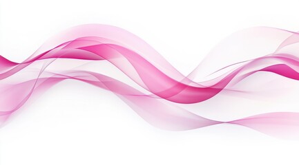 Elegant pink and white background with wavy paper shapes, creating an abstract design