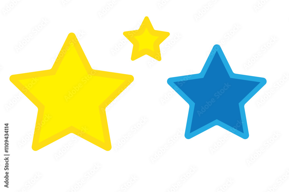 Canvas Prints star - vector icon