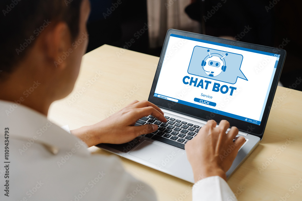 Poster chatbot software application for modish online business that automatically reply to customer questio