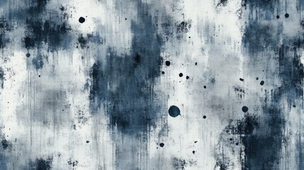 Fototapeta premium Seamless pattern featuring abstract gray tie dye spots with a grunge effect and retro strokes ideal for modern textile design