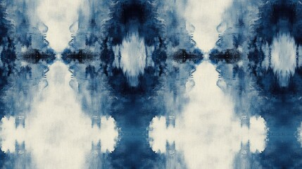 Abstract seamless pattern featuring ink gradient spills and ethnic geometric water designs with gray tie dye strokes perfect for textile and wallpaper applications