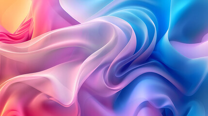 Obraz premium Waves of soft, liquid color in the background 