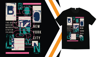 New york city lettering typography abstract graphic, athletic typography, t shirt design vector illustration, for t-shirt, hoodie, urban style design,