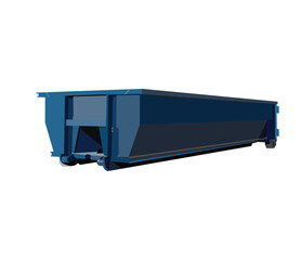 Roll Off Dumpster logo. Junk Removal Logo, Hauling logo, Dumpster vector