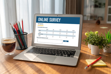 Online survey form for modish digital information collection on the internet network