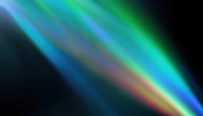Fototapeta premium Vivid Abstract Light Streaks in Green, Blue, and Aqua Tones. Perfect for Modern Digital Backgrounds, Futuristic Design Projects, or Event Branding with Atmospheric Gradient Visuals