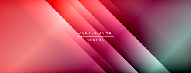 Dynamic shadow lines with gradient colors geometric background