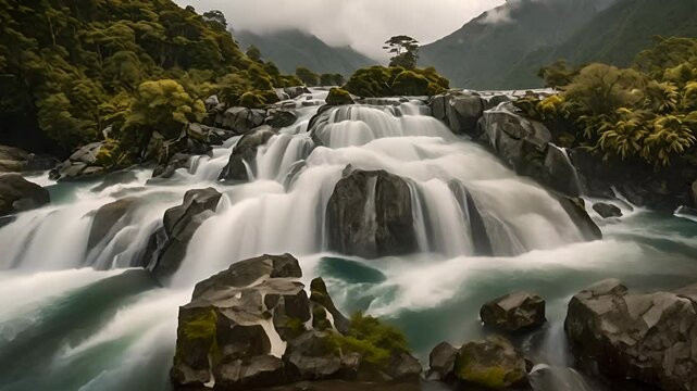 Powerful and Beautiful Nature Waterfalls