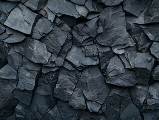 Rugged Elegance Close-Up Dark Stone Texture Background for Design Projects - Solidity and Strength, Natural Power Concept
