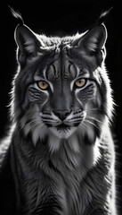 Fototapeta premium Lynx Wildlife Majestic Nature Life Poster Wallpaper