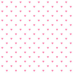 Love Blooms, A Canvas of Pink Hearts, Seamless Pattern
