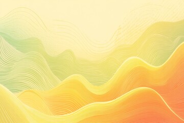 Fototapeta premium Abstract wavy patterns in soft pastel colors create a serene and calming visual effect.