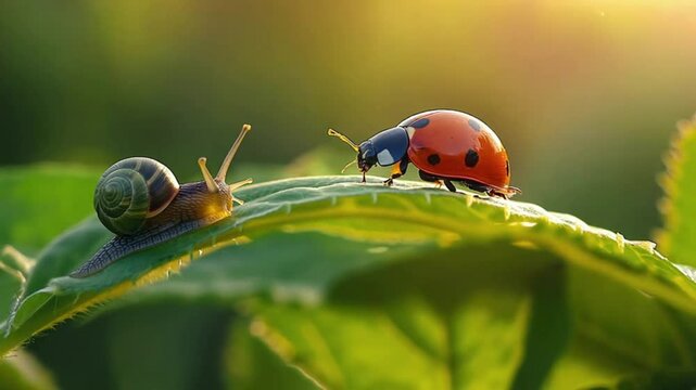 ladybug on a leaf