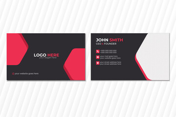Business card design template, Clean professional business card template, visiting card, business card template.