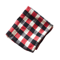 tablecloth in a red cage isolated on white background