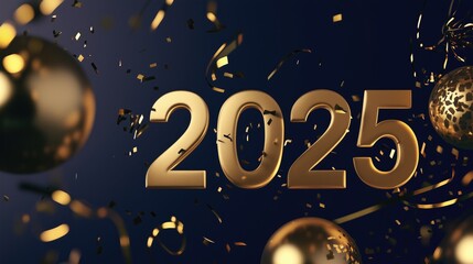 Fototapeta premium Large golden 3d text 