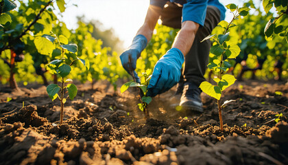 person working in the garden