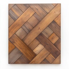 A wooden frame with a pattern of interwoven lines