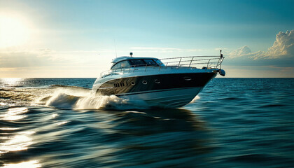 yacht in the sea