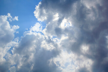 blue sky with clouds