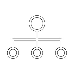 Structure icon in line style