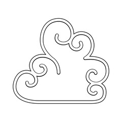 Obraz premium Cloud icon in line style