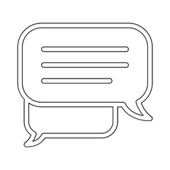 Chat icon in line style