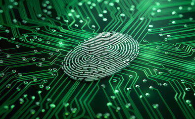 Creative Fingerprint and Digital Merge Design