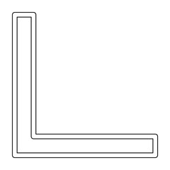 Steel pipe icon in line style