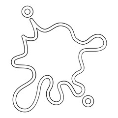 Liquid icon in line style