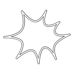 Chat bubble icon in line style