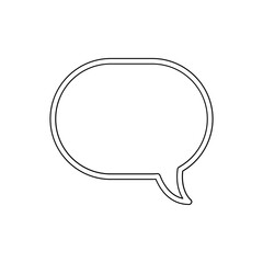 Chat bubble icon in line style